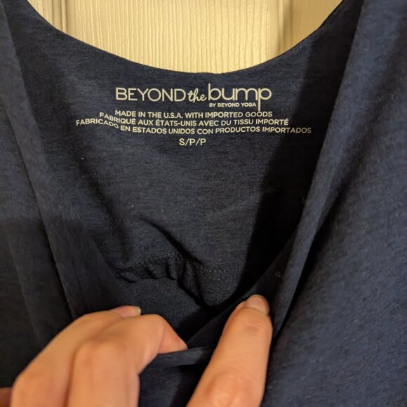 Beyond the Bump Spacedye Grow In Comfort Maternity Jumpsuit - S, Navy Blue NWT - Picture 3 of 3